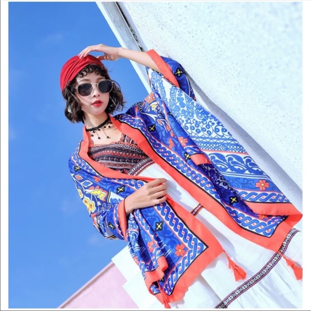 Vibrant Oversized Scarf